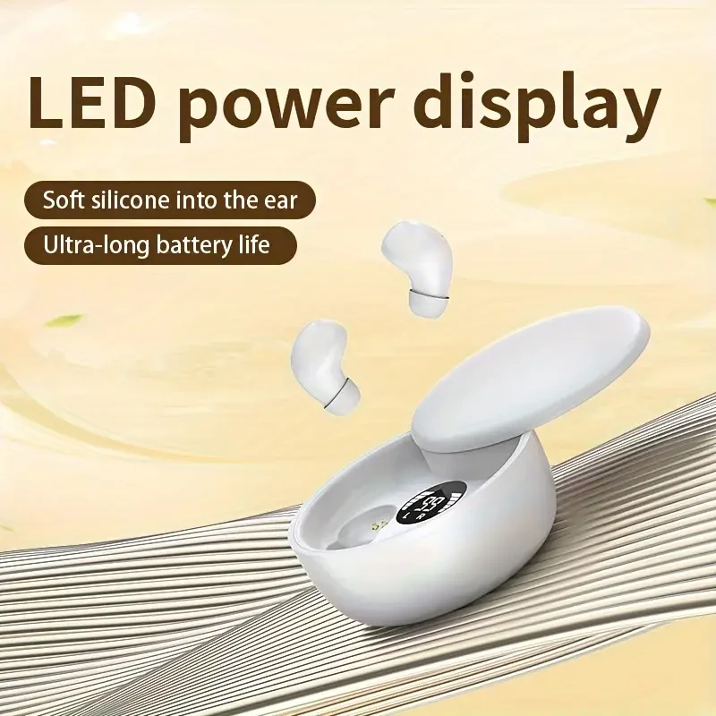 Auriculares inalámbricos Ultra Mini TWS: comodidad intraaural compacta con sonido envolvente y estuche de carga portátil.