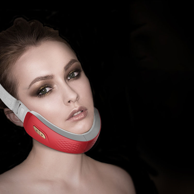 El nuevo dispositivo de microcorriente de alta frecuencia para lifting facial, masaje facial en V, luz de color para los músculos maseteros, papada, dispositivo de belleza facial en V.