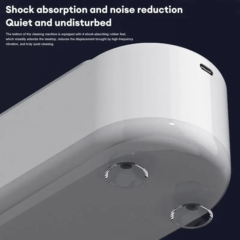 Limpiador de joyas inalámbrico portátil - Recargable por USB, limpieza de 360 grados de alta eficiencia