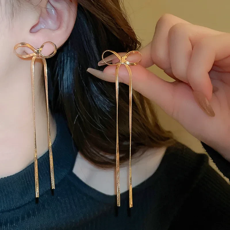 Pendientes de lazo de acero inoxidable