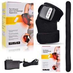 Masajeador eléctrico de rodillas con calefacción por infrarrojos, soporte para la articulación del codo, terapia de vibración, máquina de fisioterapia para aliviar el dolor.