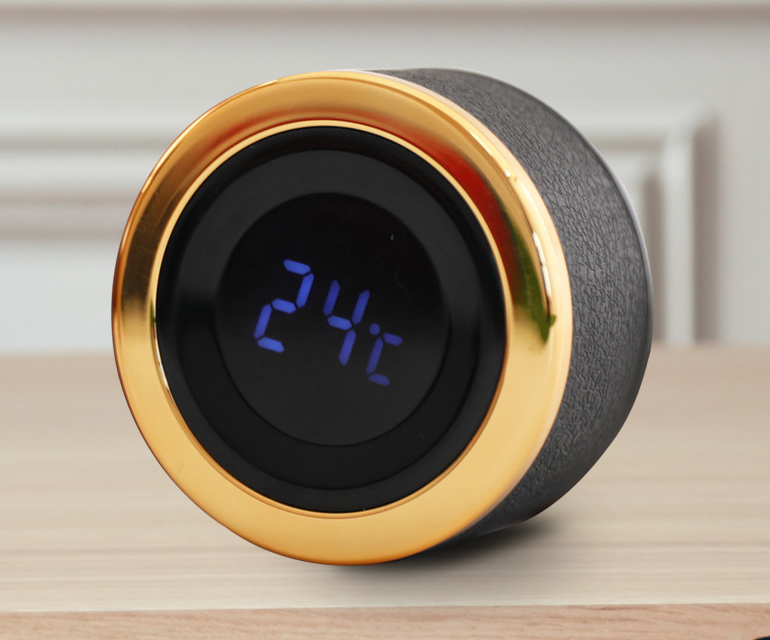 Medición de temperatura táctil en tazas de negocios