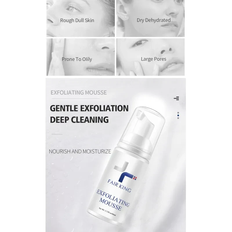 Mousse exfoliante para el cuidado de la piel de 60 ml