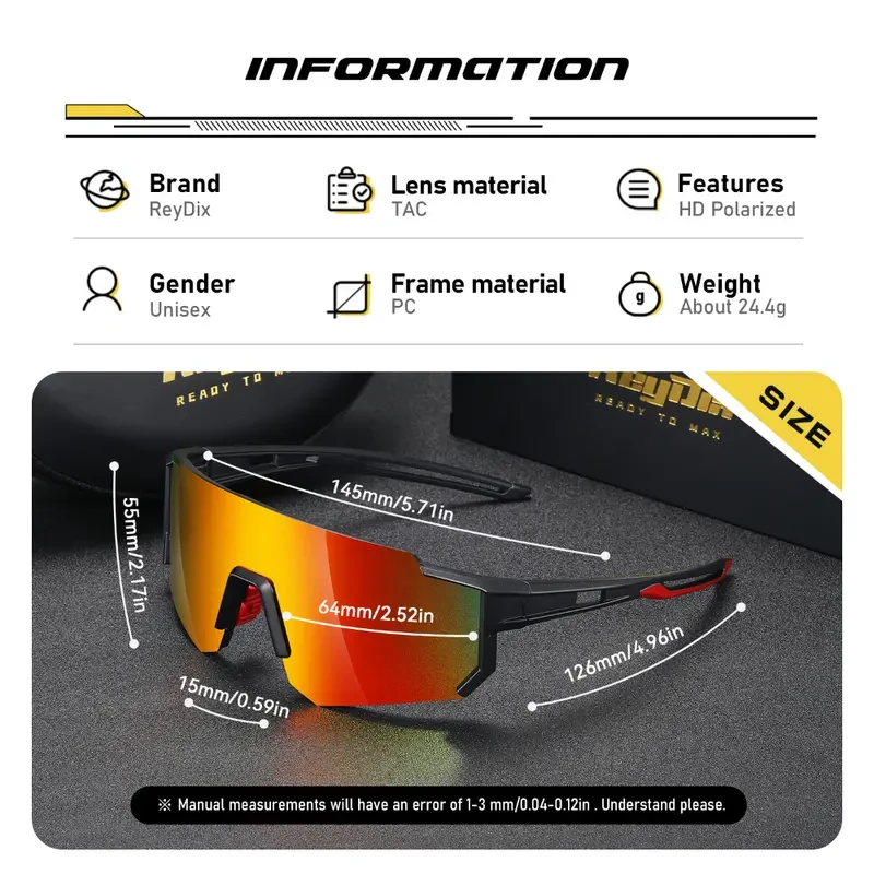 Gafas de sol deportivas polarizadas para hombre: protección UV para ciclismo al aire libre