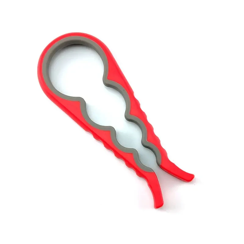 Abrelatas 4 en 1 con mango ergonómico antideslizante: herramienta versátil para la cocina y la cerveza