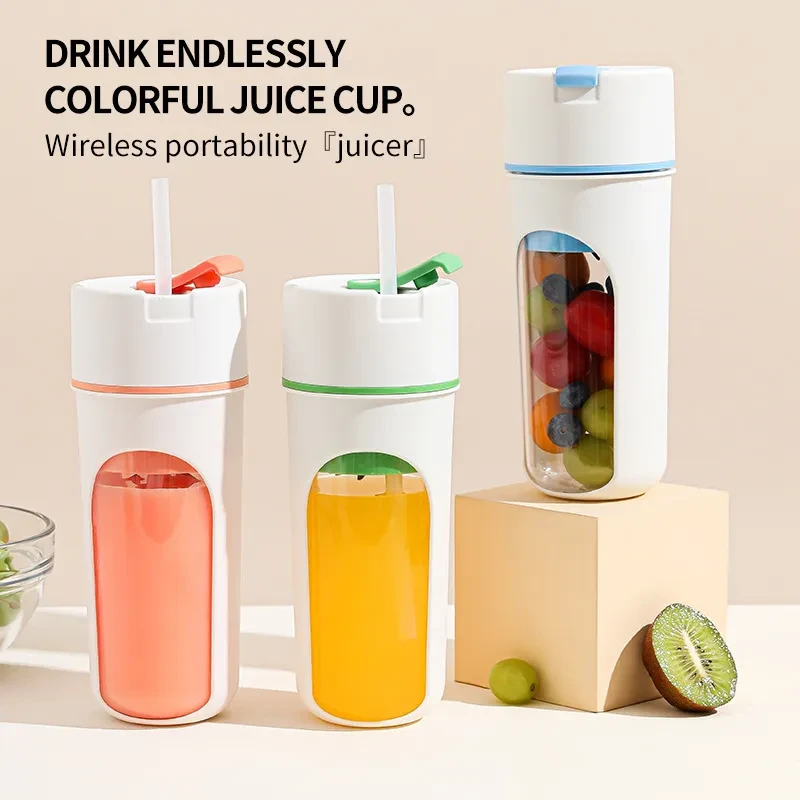 Exprimidor eléctrico de cocina con carga USB, inalámbrico, para zumos, frutas y naranjas.