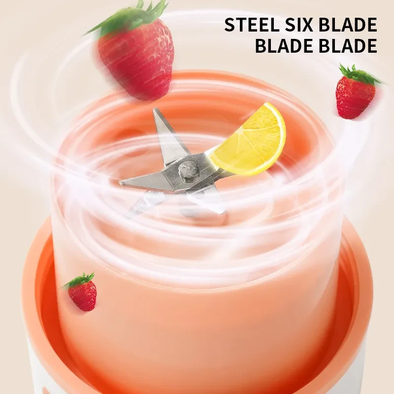Exprimidor eléctrico de cocina con carga USB, inalámbrico, para zumos, frutas y naranjas.