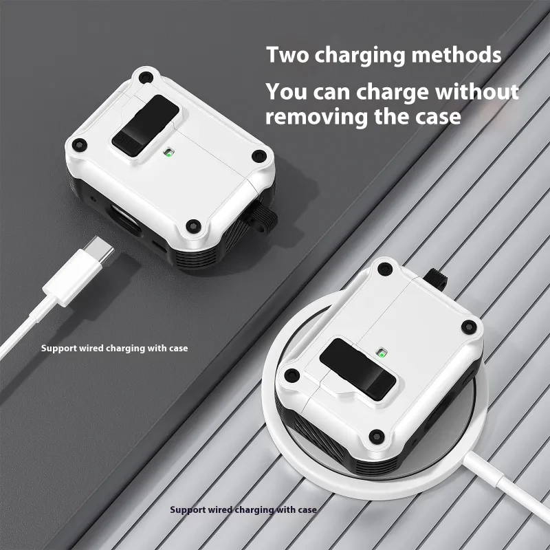 Estuche para auriculares estilo mecánico Funda protectora para auriculares