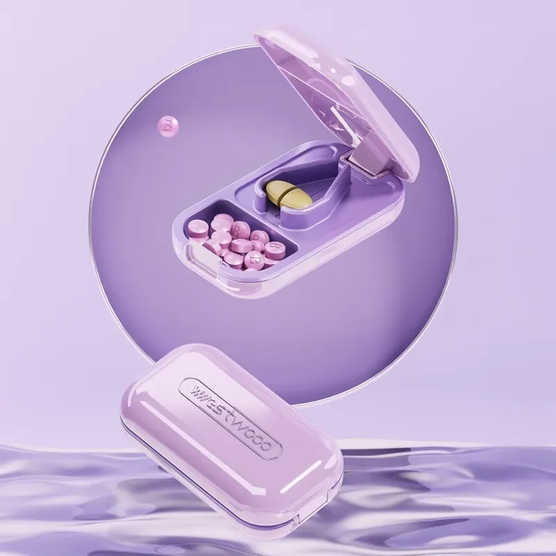 Mini caja profesional para cortar medicamentos