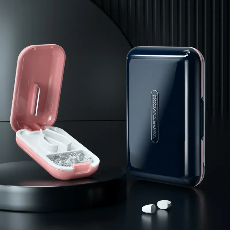 Mini caja profesional para cortar medicamentos