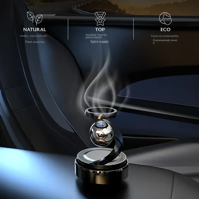 Difusor de aromaterapia para coche con energía solar