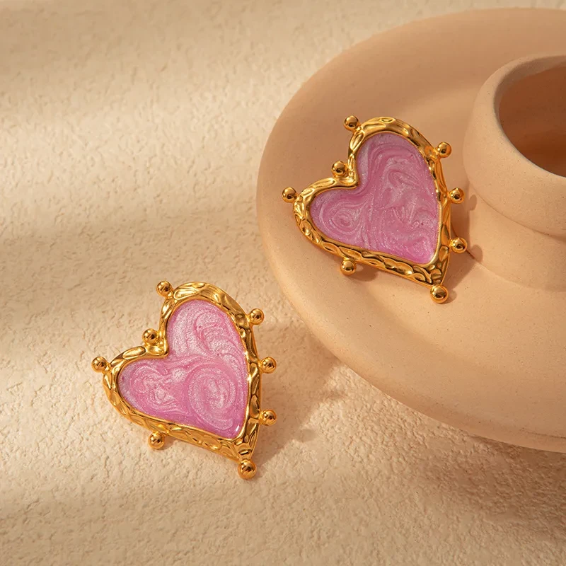 Dulce Magia Púrpura Amor Acero Inoxidable Retro