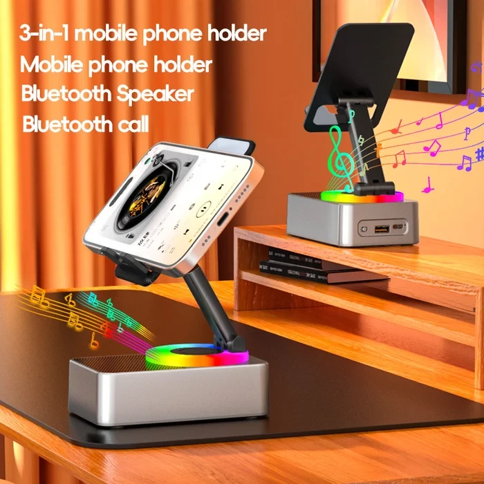 Soporte para banco de energía con audio Bluetooth
