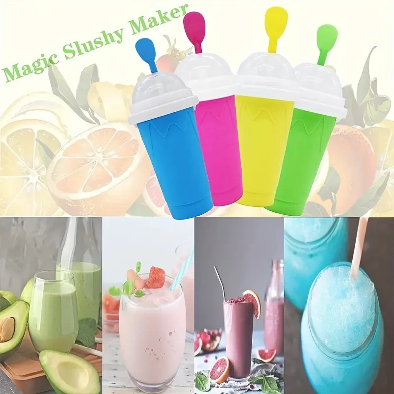 Vaso exprimidor para batidos y helados caseros - Vaso mágico portátil para helados