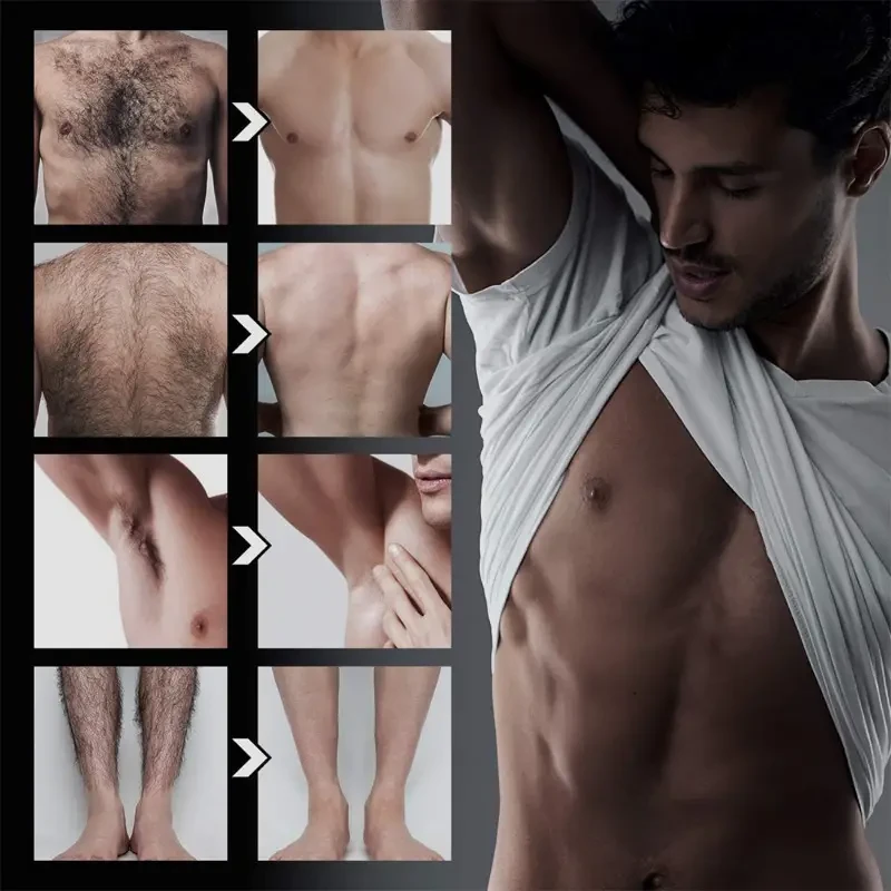 Crema depilatoria SwiftEase para hombres: suave y rápida para cuerpo y rostro