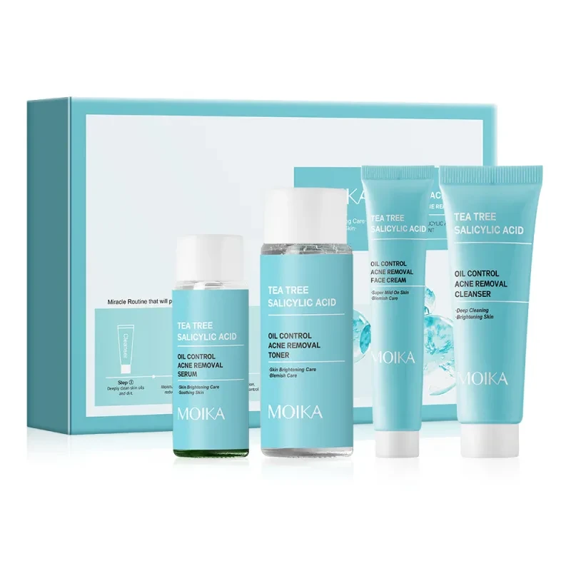 Set para el cuidado de la piel con salicilato de árbol de té