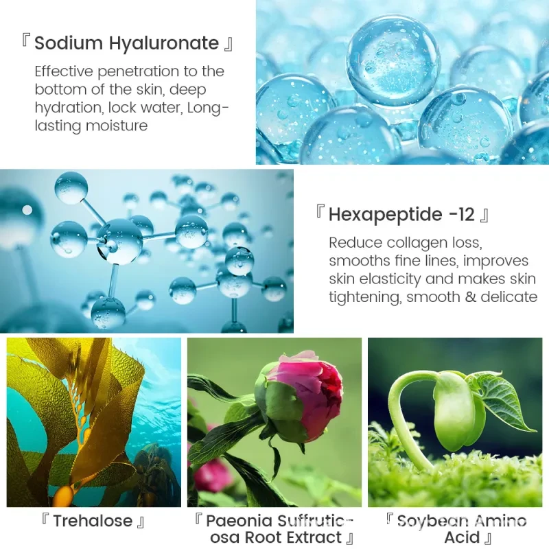 Crema facial hidratante blanqueadora para el cuidado de la piel seca