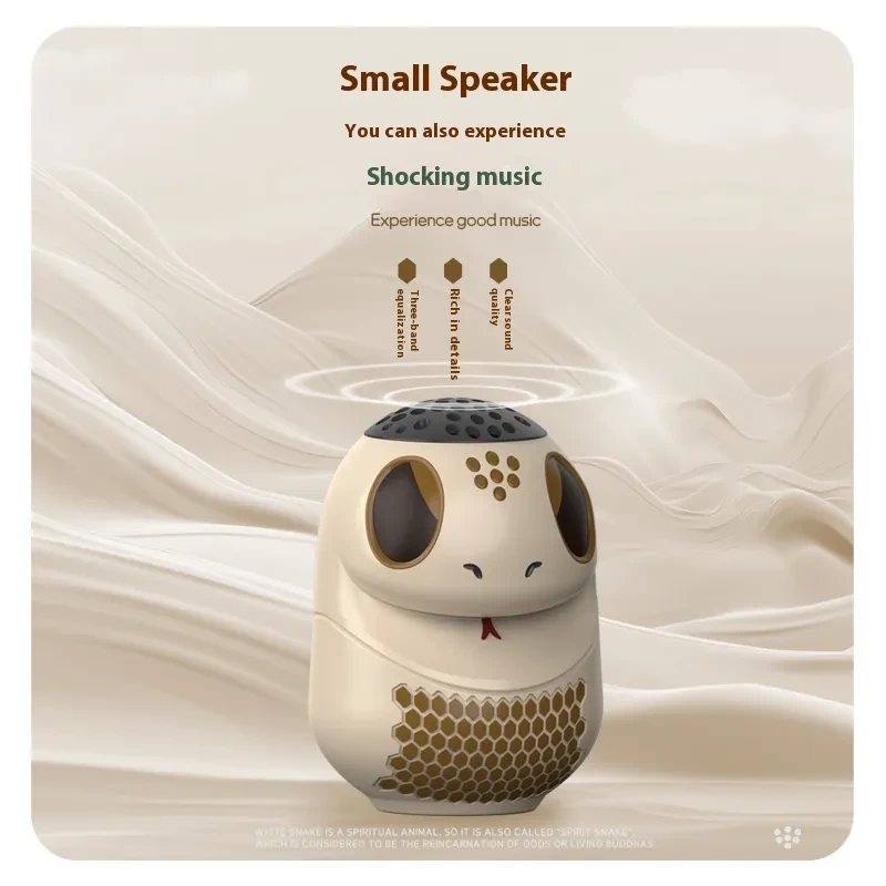 Altavoz Bluetooth inalámbrico pequeño de alta calidad con diseño de dibujos animados