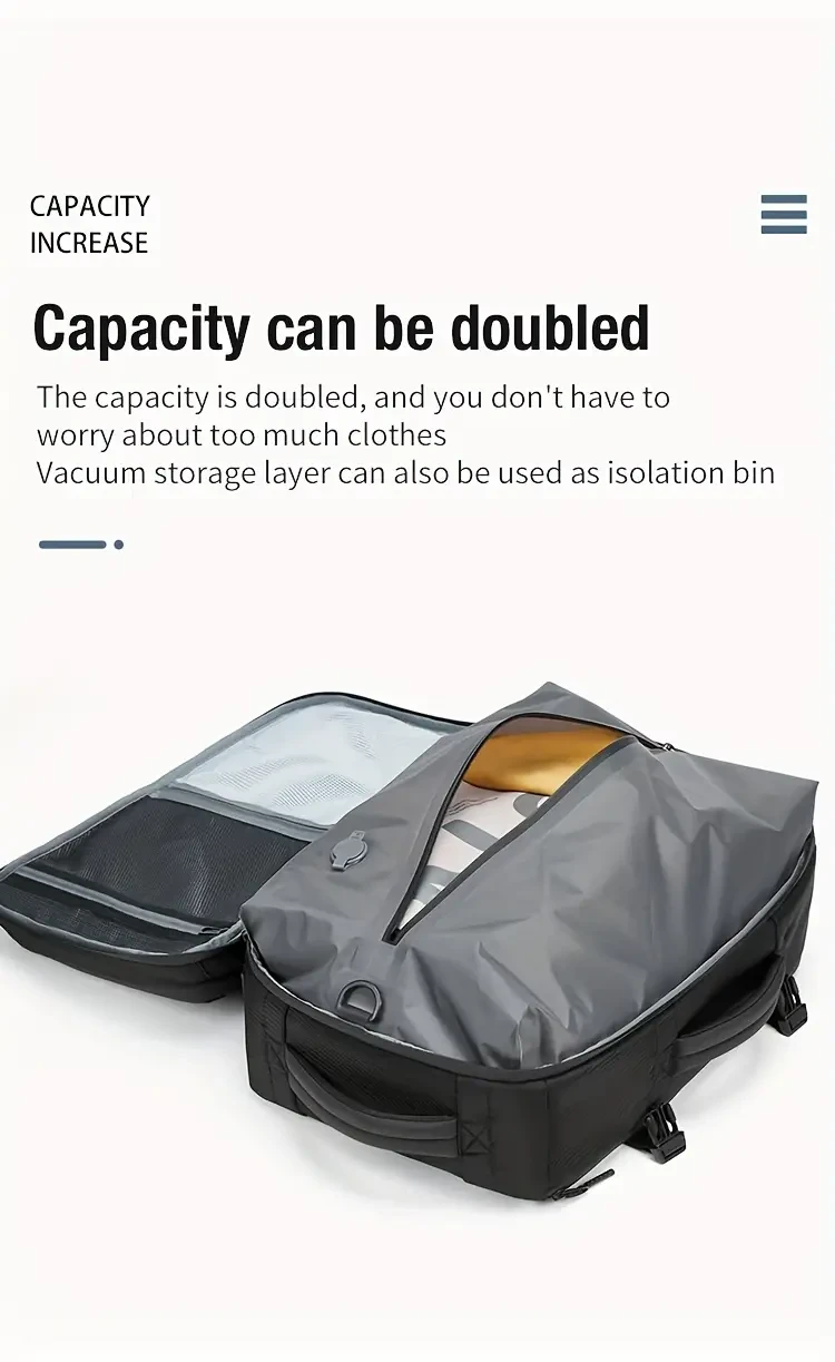 Mochila de gran capacidad con kit de bomba de aire