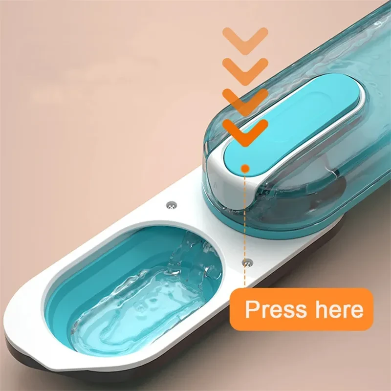 Botella de agua plegable para perros, dispensador de agua para exteriores