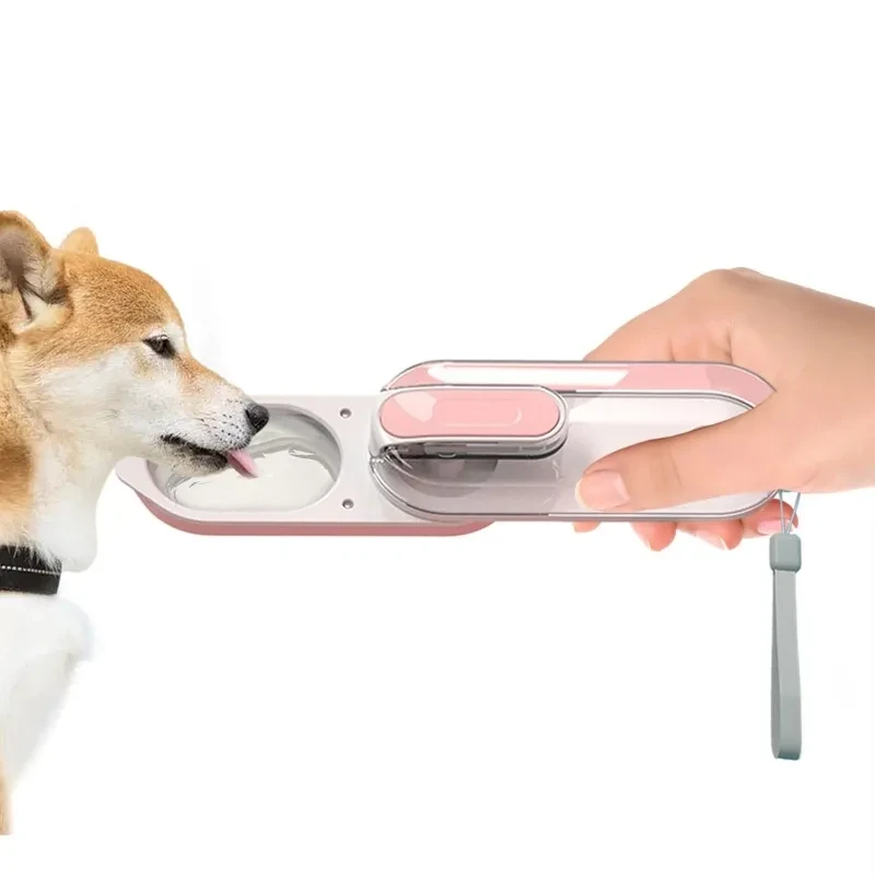 Botella de agua plegable para perros, dispensador de agua para exteriores