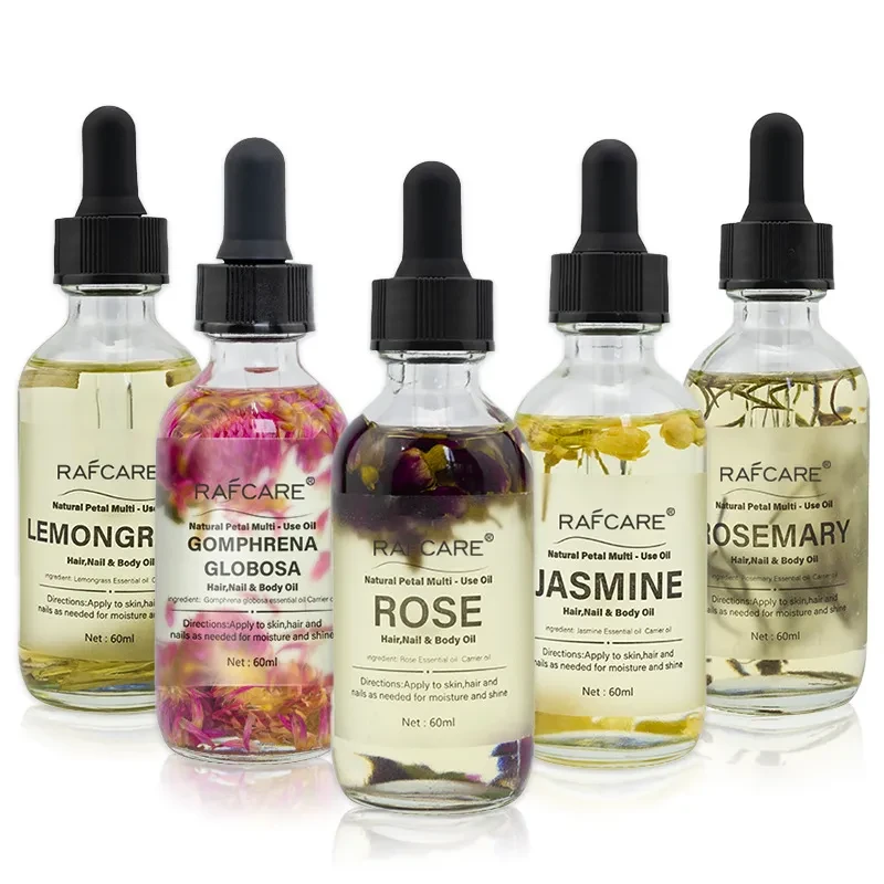 Aceite vegetal para el cuidado de la piel de hombros y cuello