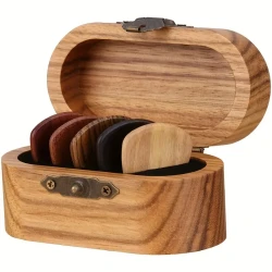 Púas de guitarra acústica con organizador de almacenamiento