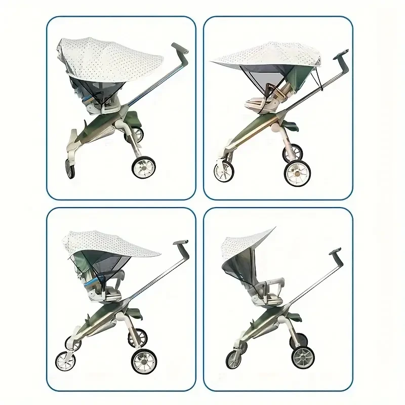 Parasol para cochecito infantil - Resistente al viento