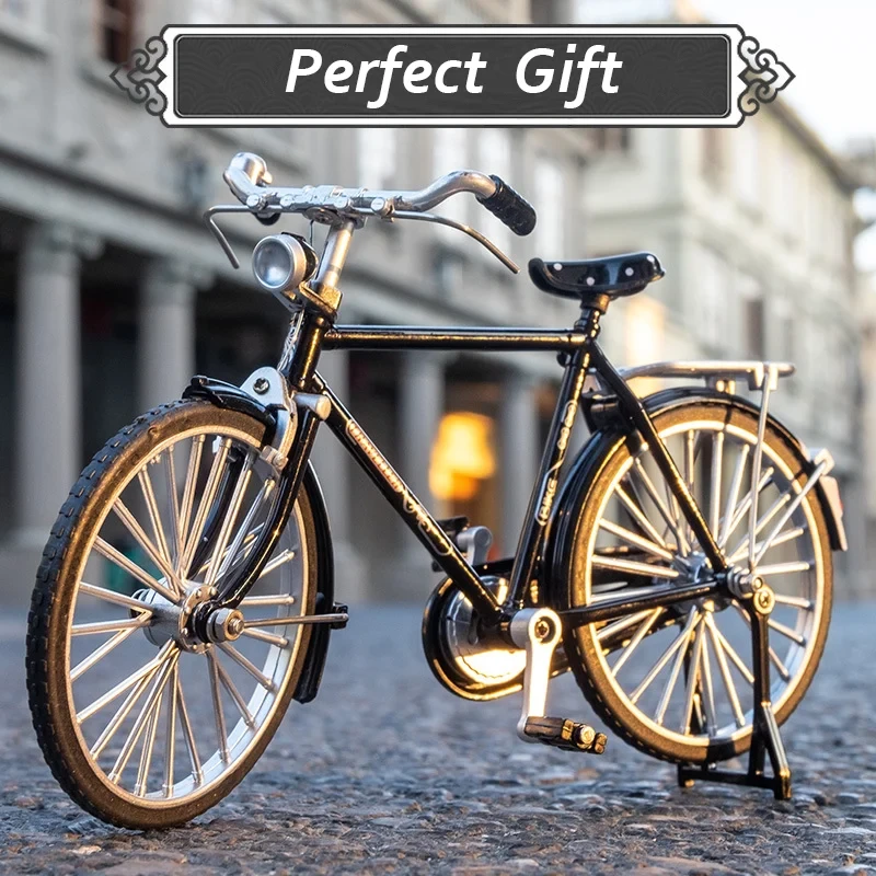 Adorno de bicicleta vintage a escala 1:10, regalo para hacer uno mismo