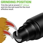 Amoladora de uñas recargable para mascotas, silenciosa, buena para la salud de las mascotas