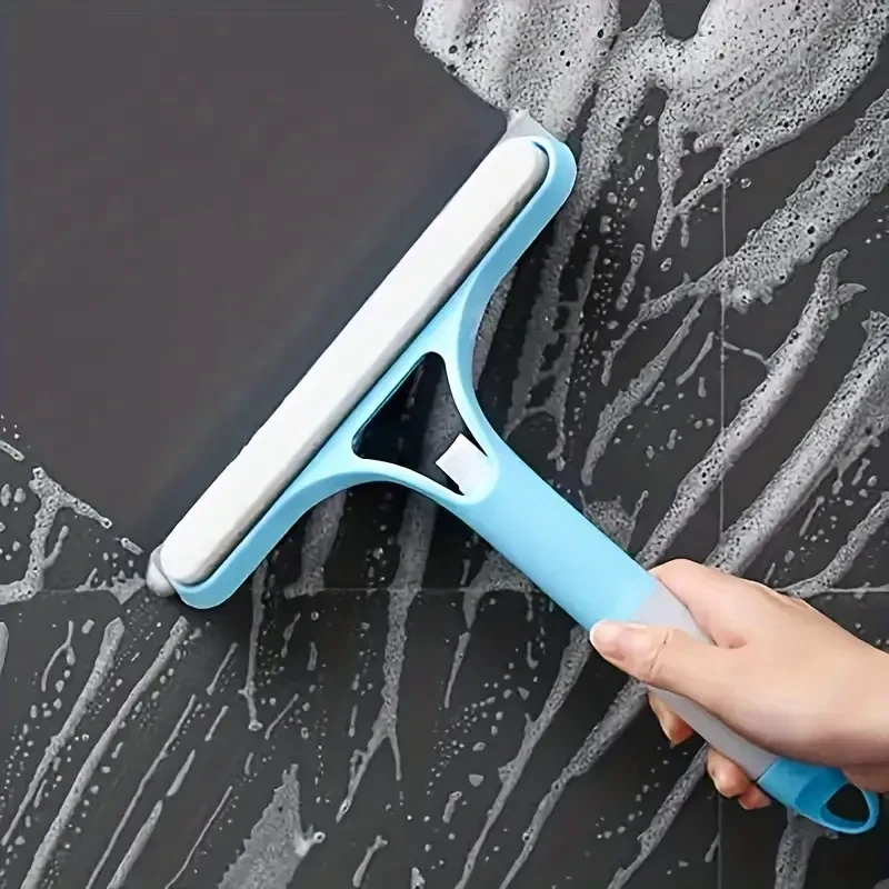 Limpiacristales 3 en 1 con raspador y pulverizador - Limpiador de ventanas multifuncional