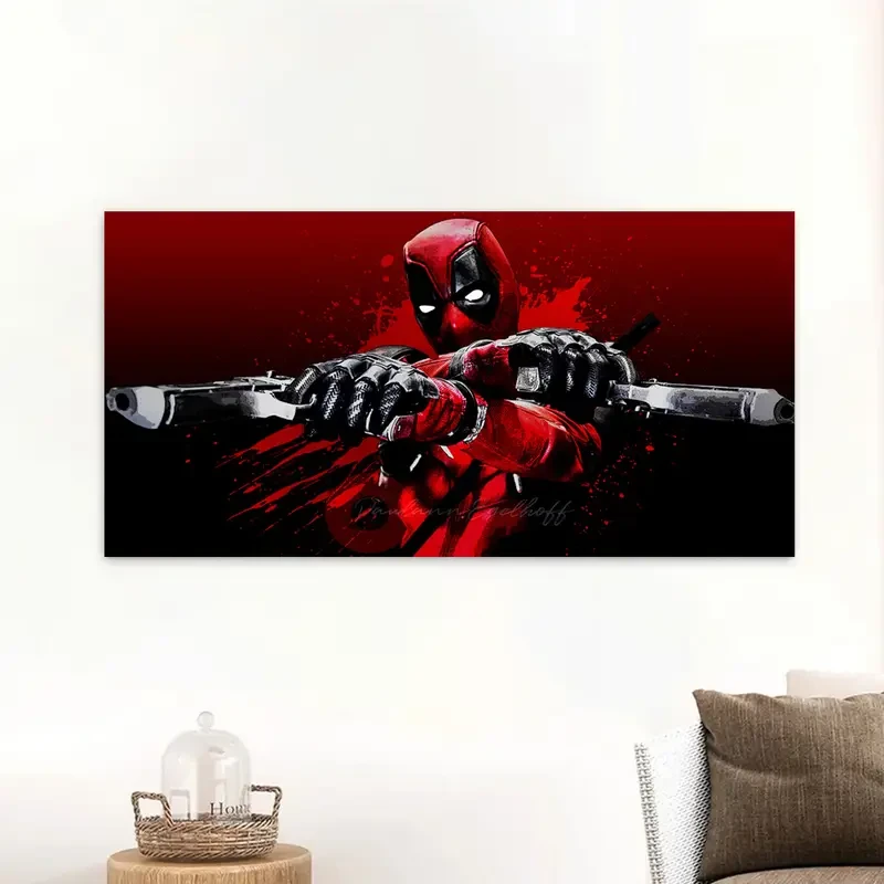 Póster de lienzo sin marco de Deadpool con licencia: arte mural estético para el hogar y la oficina.