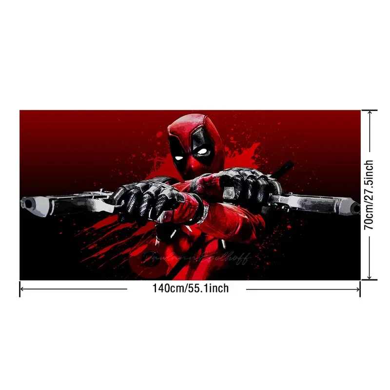 Póster de lienzo sin marco de Deadpool con licencia: arte mural estético para el hogar y la oficina.