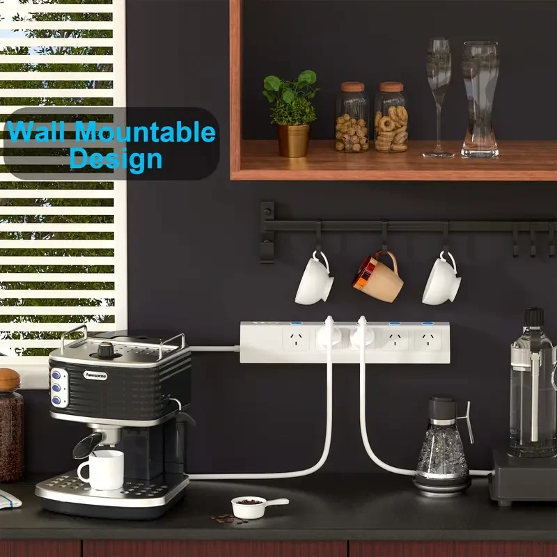 Adaptador de enchufe de 5 vías con cable de 1,5 m