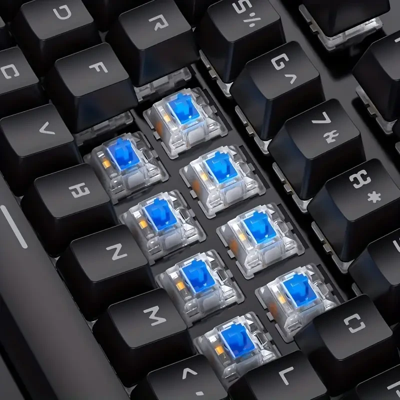 Teclado para juegos YinDiao Pro: diseño ergonómico de 104 teclas