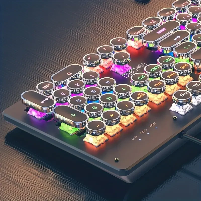 Teclado para juegos YinDiao Pro: diseño ergonómico de 104 teclas