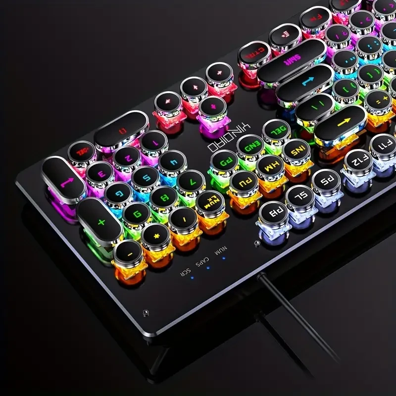 Teclado para juegos YinDiao Pro: diseño ergonómico de 104 teclas