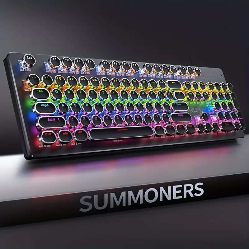 Teclado para juegos YinDiao Pro: diseño ergonómico de 104 teclas