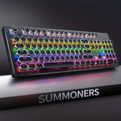 Teclado para juegos YinDiao Pro: diseño ergonómico de 104 teclas