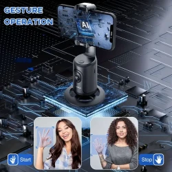 Estabilizador de cardán inteligente 360: el palo para selfies definitivo con tecnología de vanguardia