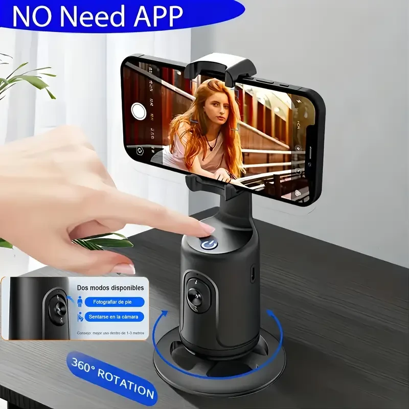 Estabilizador de cardán inteligente 360: el palo para selfies definitivo con tecnología de vanguardia