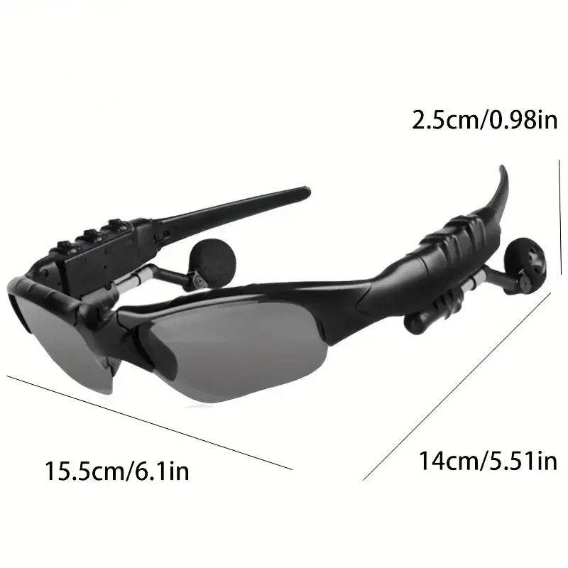 Gafas de conducción inteligentes con auriculares inalámbricos: sonido estéreo para música, llamadas y navegación