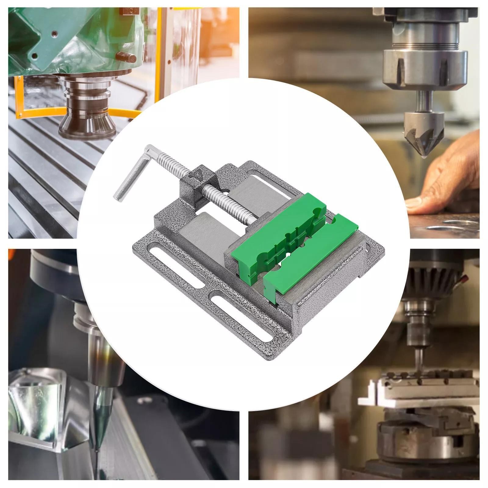 Mini tornillo de banco con mesa de sujeción, taladro plano, prensa, herramienta de fresadora CNC