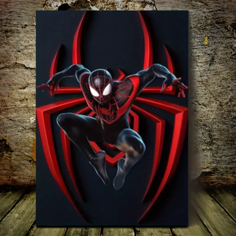 Lienzo con licencia de Spider-Man de UME: decoración de pared enmarcada, lista para colgar