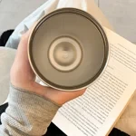 Vaso de café con pajita elástica de 600 ml