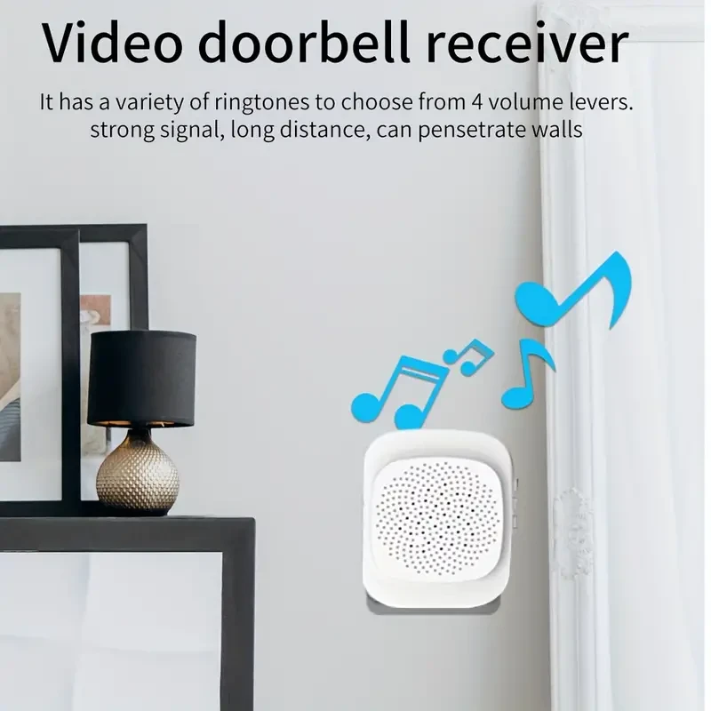 Timbre con cámara WIFI Plus: timbre con vídeo inteligente inalámbrico de 480p con visión nocturna
