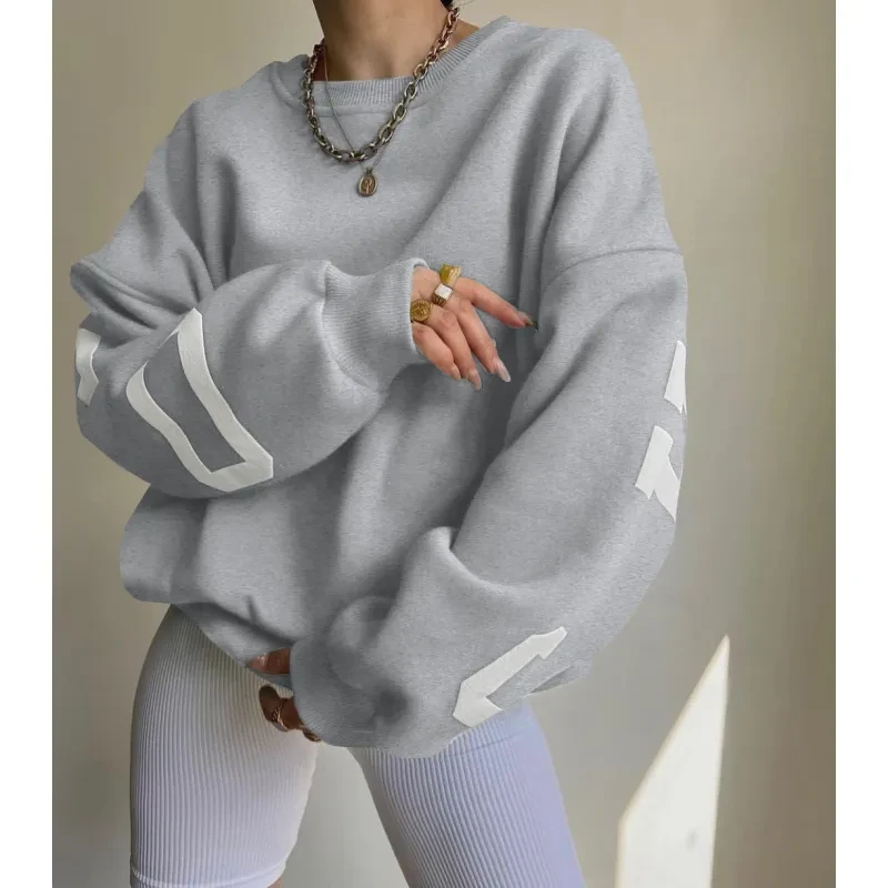 Top versátil y grueso con estampado de moda informal para mujer