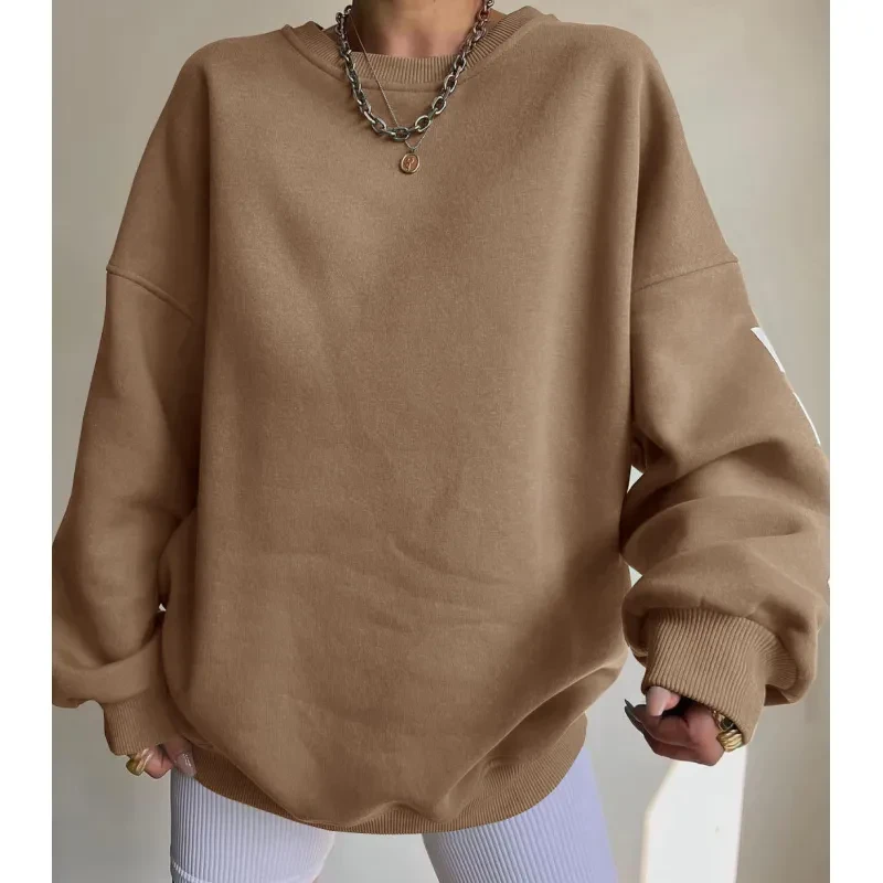 Top versátil y grueso con estampado de moda informal para mujer