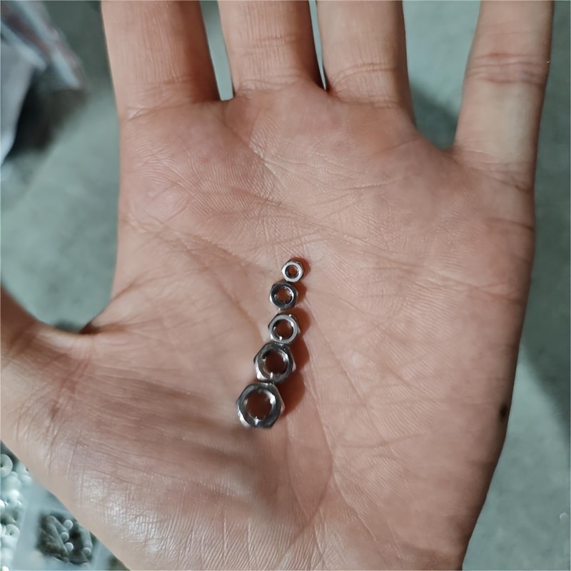 Kit surtido de 320 tornillos de acero inoxidable SS304, tornillos de cabeza hexagonal, tuercas y pernos M2, M2.5, M3, M4 y M5, juego de tuercas y pernos métricos.