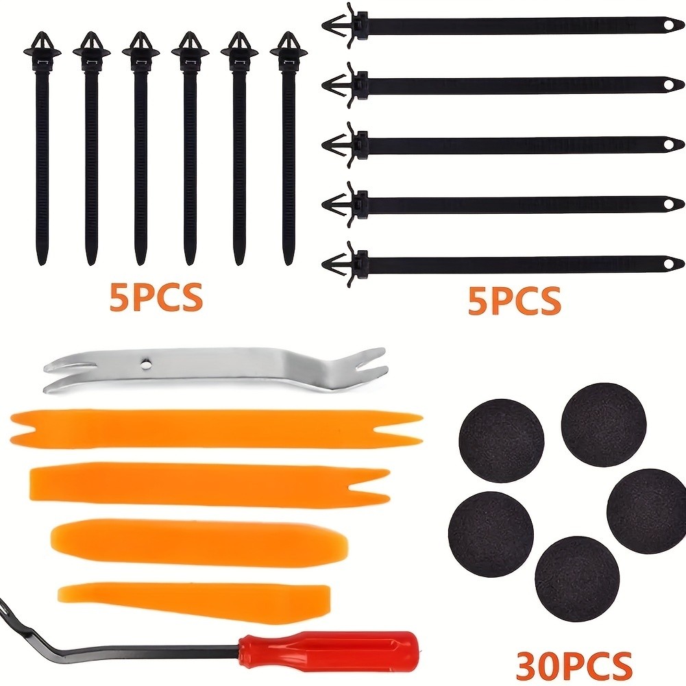 Kit de 725 clips de sujeción para carrocería de coche, remaches, parachoques, puerta, panel de moldura, con herramienta de extracción automática.